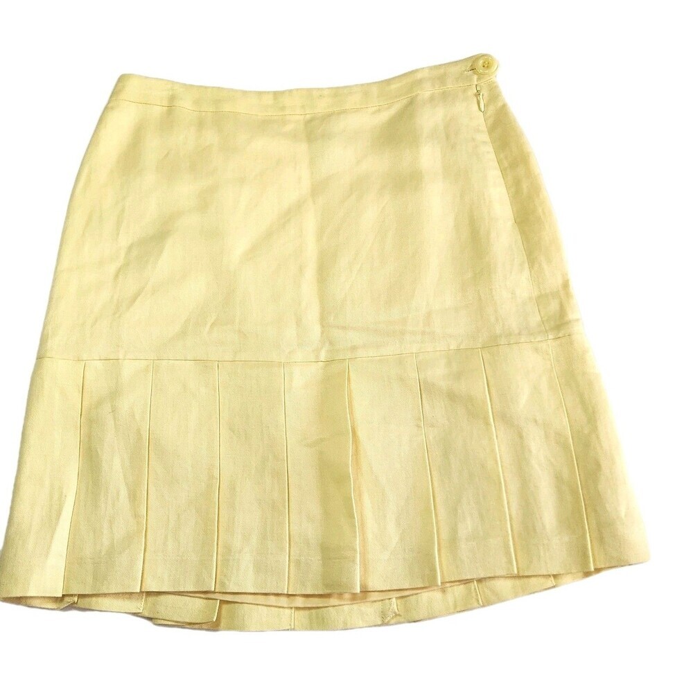Loft Size 2 Women's Butter Yellow Ruffle Pencil Skirt Nwt, Chic Career Style